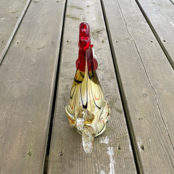 Cracker Barrel Break of Dawn Golden Glass Rooster Home Decor in Original Box - Picture 11 of 16